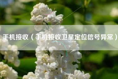 手机接收（手机接收卫星定位信号异常）