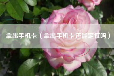 拿出手机卡（拿出手机卡还能定位吗）